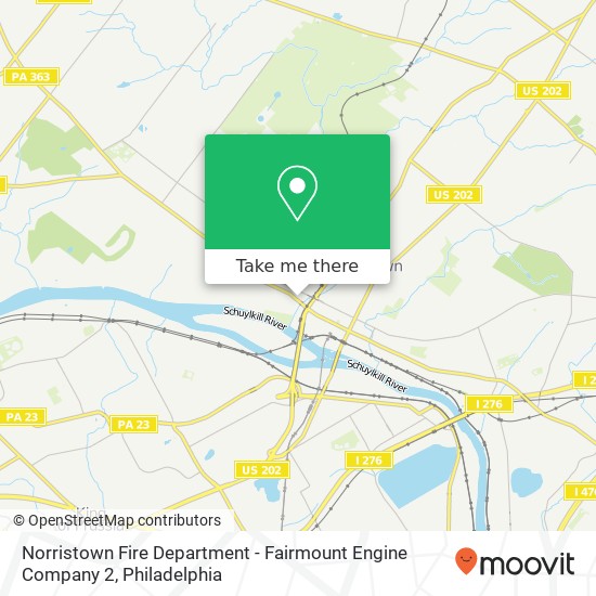 Norristown Fire Department - Fairmount Engine Company 2 map