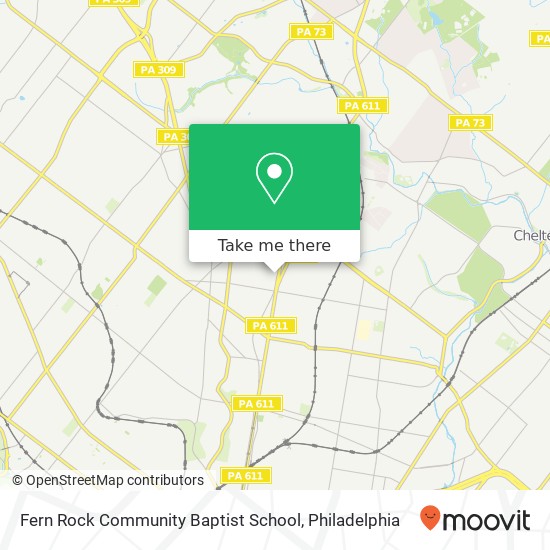 Mapa de Fern Rock Community Baptist School