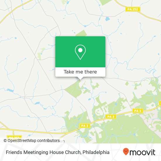 Friends Meetinging House Church map