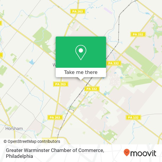 Greater Warminster Chamber of Commerce map