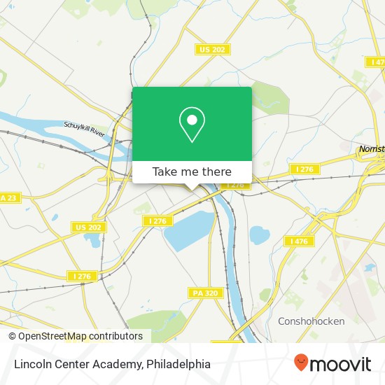 Lincoln Center Academy map