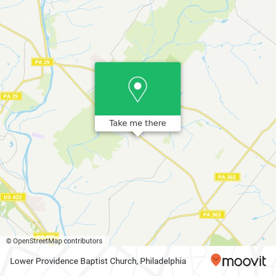 Lower Providence Baptist Church map