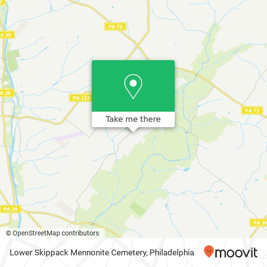 Lower Skippack Mennonite Cemetery map