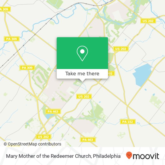 Mary Mother of the Redeemer Church map