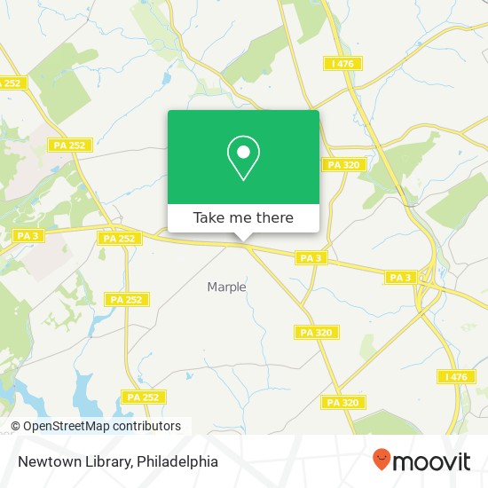 Mapa de Newtown Library