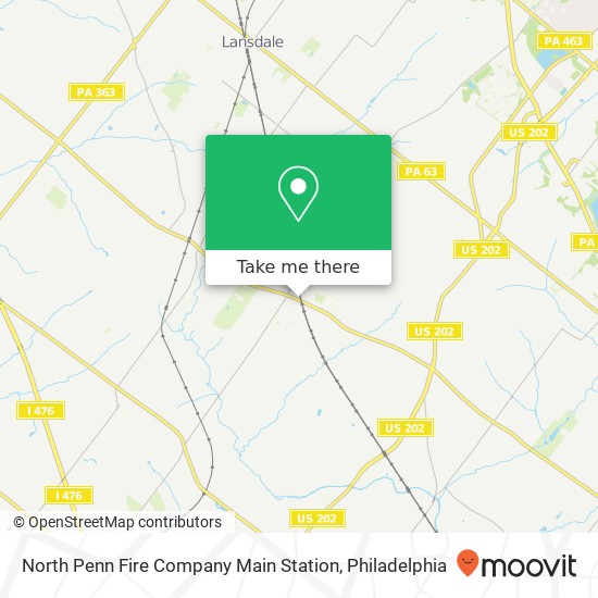 Mapa de North Penn Fire Company Main Station