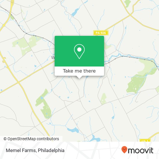 Mapa de Memel Farms
