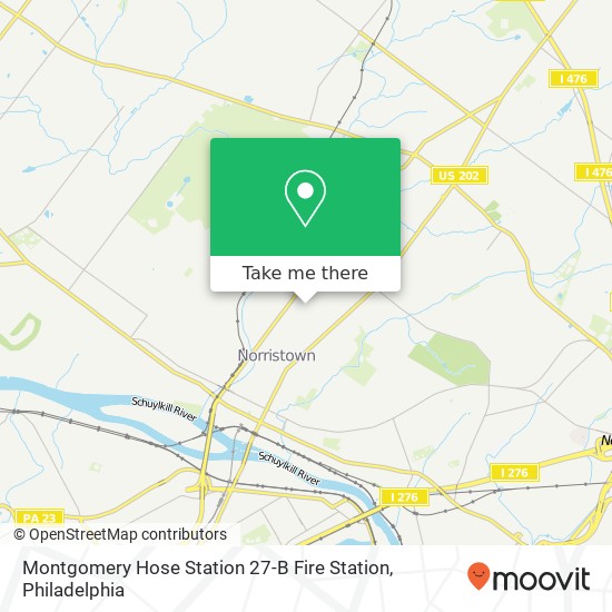 Montgomery Hose Station 27-B Fire Station map