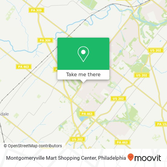 Mapa de Montgomeryville Mart Shopping Center