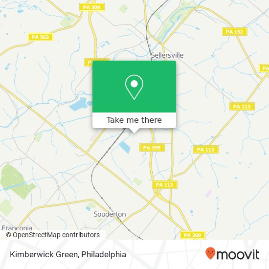 Kimberwick Green map