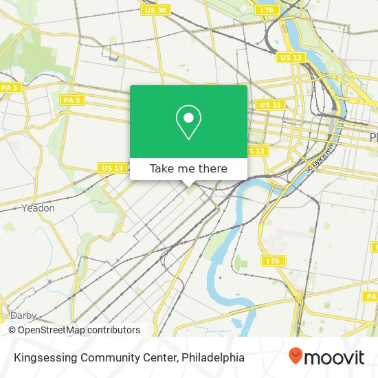 Kingsessing Community Center map