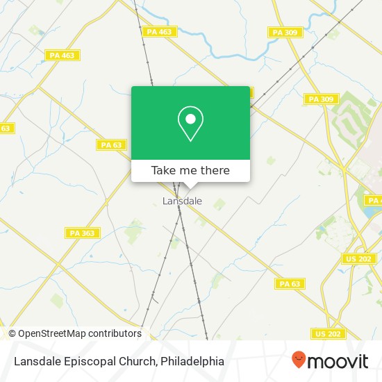 Lansdale Episcopal Church map
