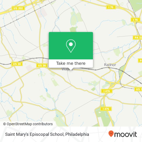 Saint Mary's Episcopal School map