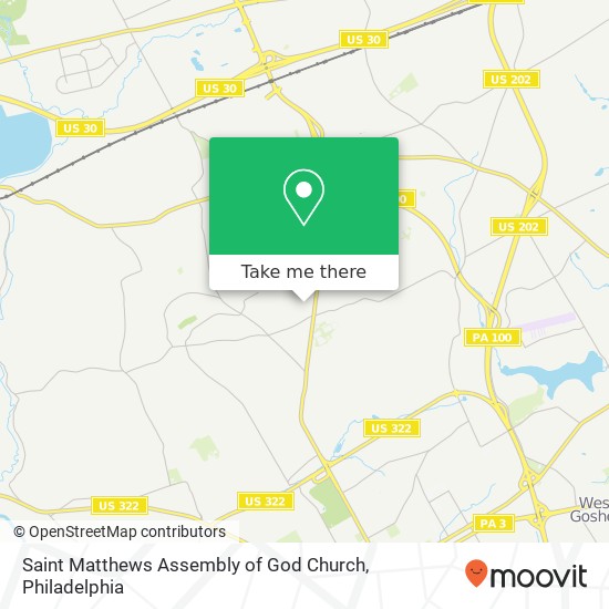 Saint Matthews Assembly of God Church map