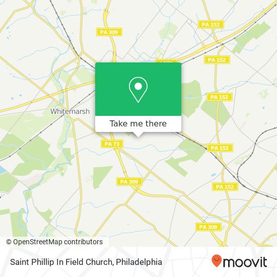 Saint Phillip In Field Church map