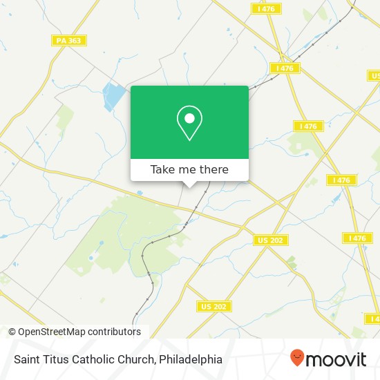 Saint Titus Catholic Church map