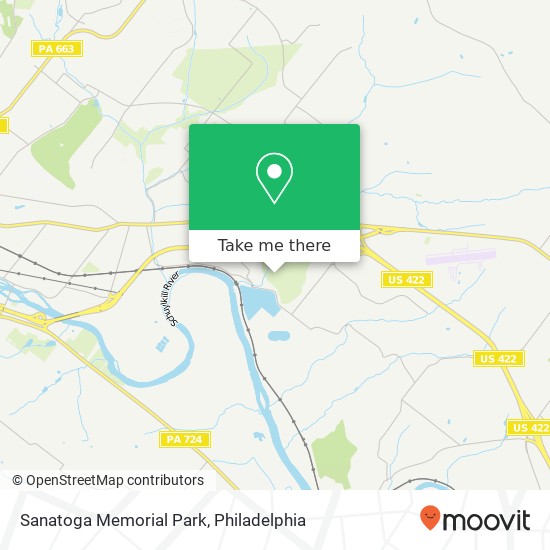 Sanatoga Memorial Park map