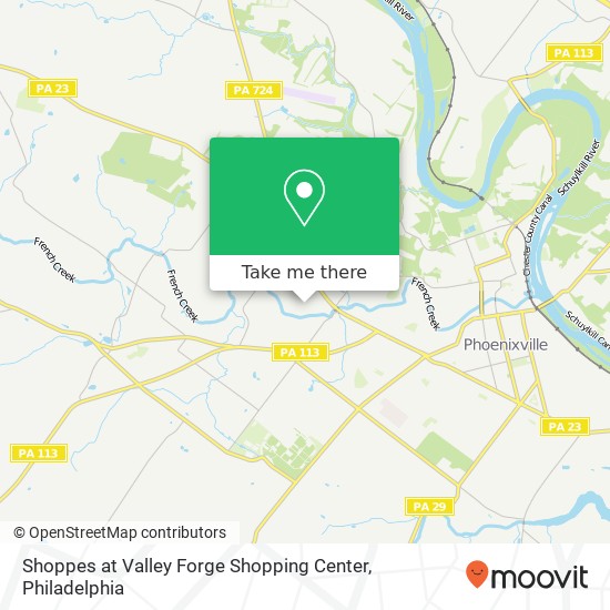 Shoppes at Valley Forge Shopping Center map