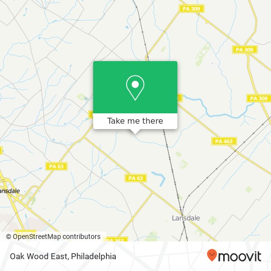 Oak Wood East map