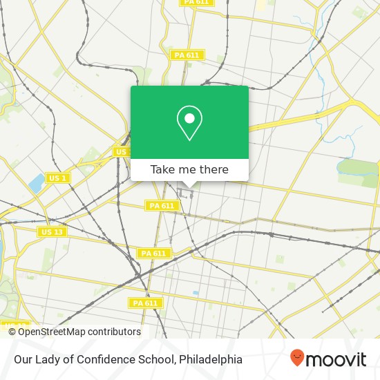 Our Lady of Confidence School map