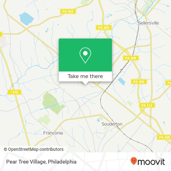 Pear Tree Village map
