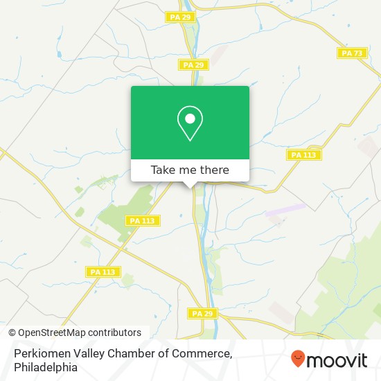 Mapa de Perkiomen Valley Chamber of Commerce