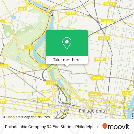 Philadelphia Company 34 Fire Station map