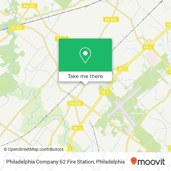 Philadelphia Company 62 Fire Station map