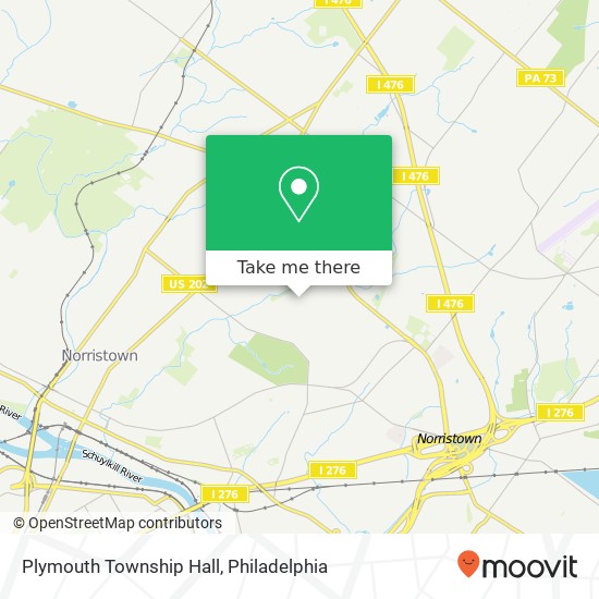 Plymouth Township Hall map