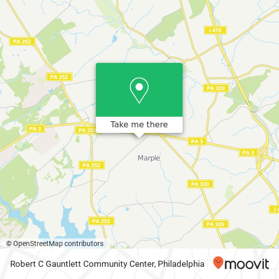 Robert C Gauntlett Community Center map