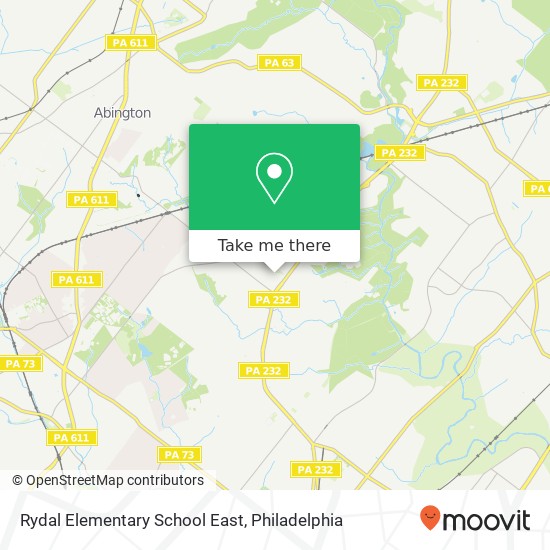 Mapa de Rydal Elementary School East