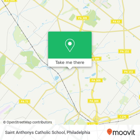 Mapa de Saint Anthonys Catholic School