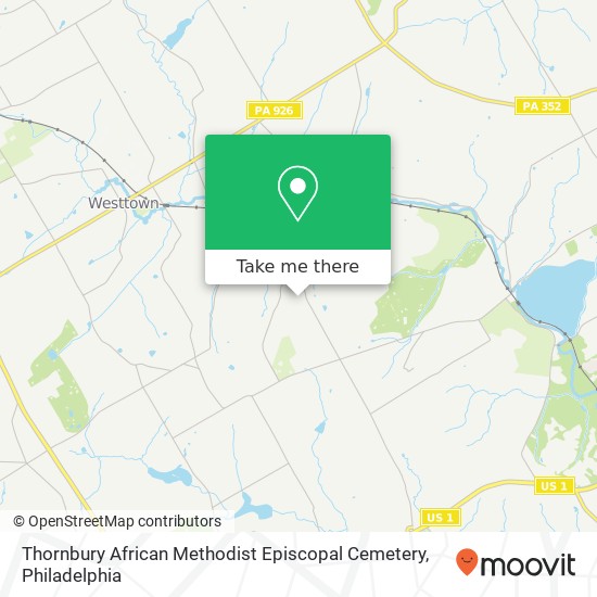 Thornbury African Methodist Episcopal Cemetery map