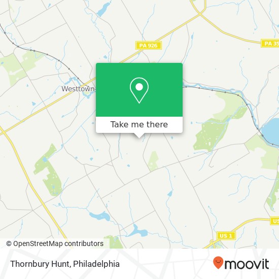 Mapa de Thornbury Hunt