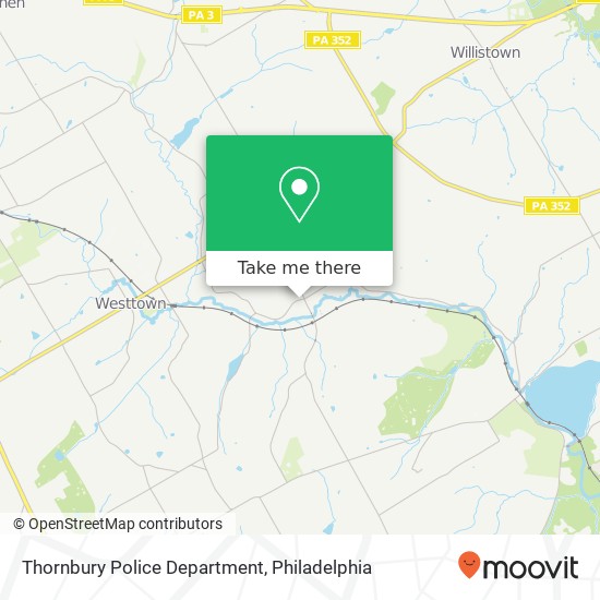 Thornbury Police Department map