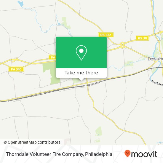 Thorndale Volunteer Fire Company map