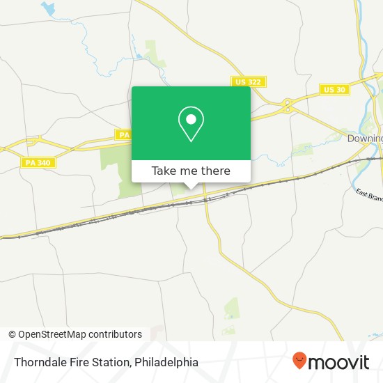 Mapa de Thorndale Fire Station