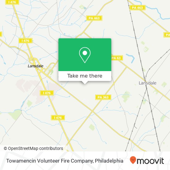 Towamencin Volunteer Fire Company map