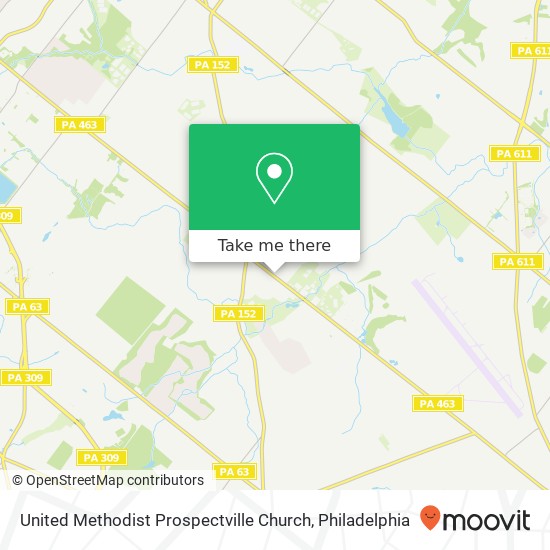 United Methodist Prospectville Church map
