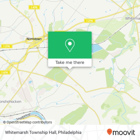 Mapa de Whitemarsh Township Hall