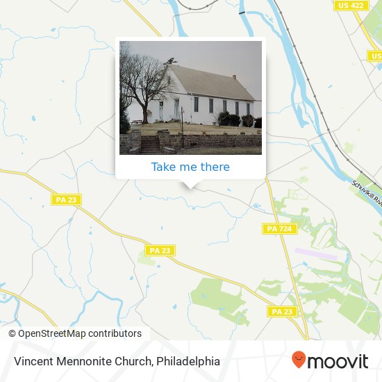 Vincent Mennonite Church map
