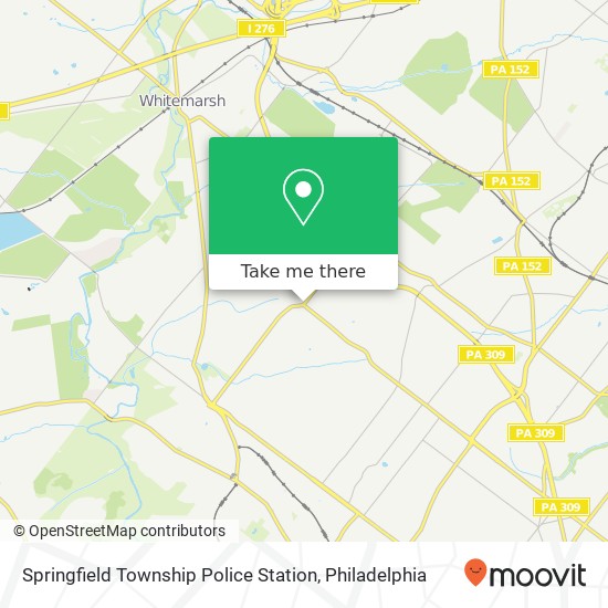 Springfield Township Police Station map