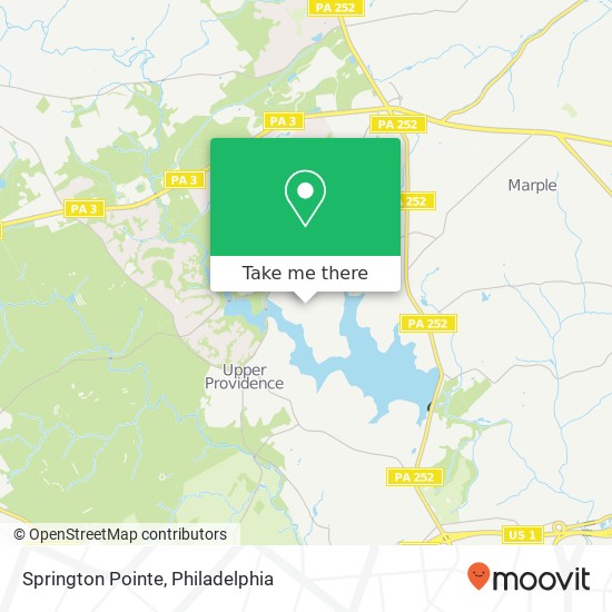Mapa de Springton Pointe