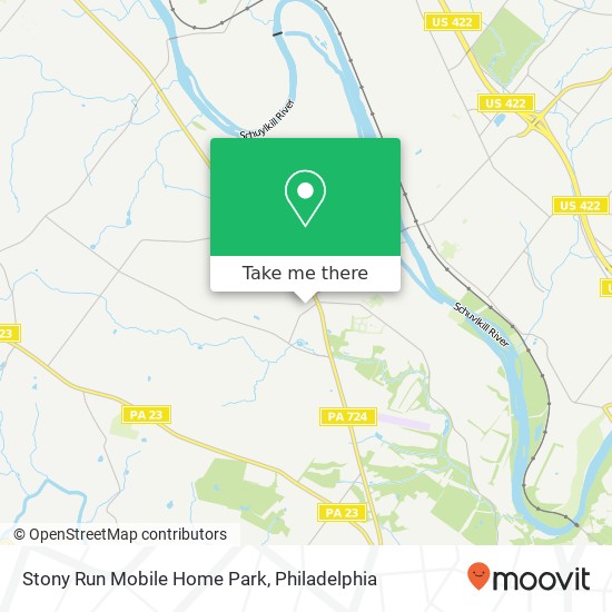 Mapa de Stony Run Mobile Home Park
