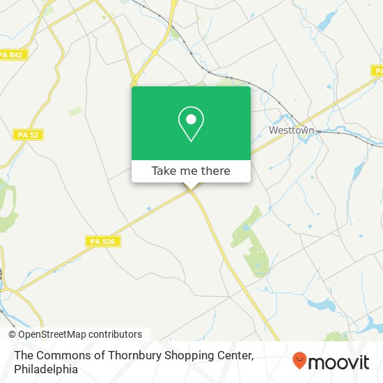 Mapa de The Commons of Thornbury Shopping Center