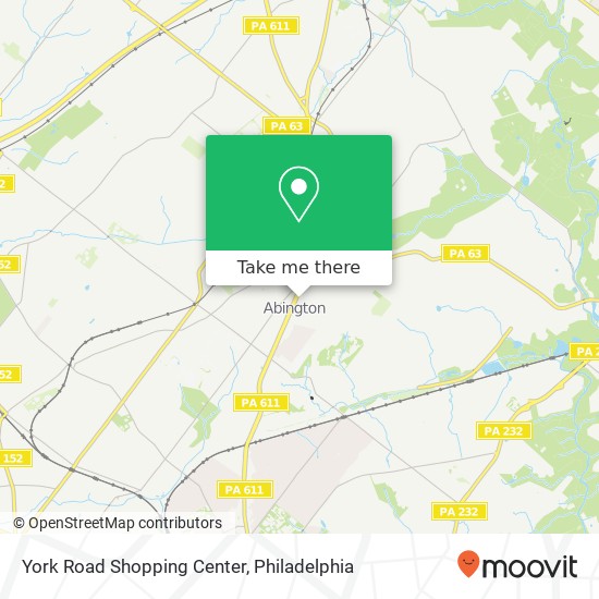 York Road Shopping Center map