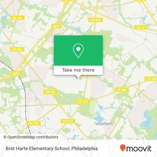 Bret Harte Elementary School map