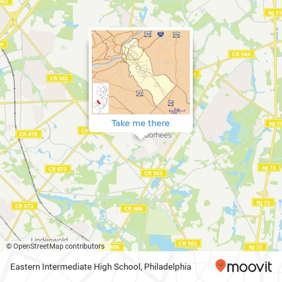 Eastern Intermediate High School map