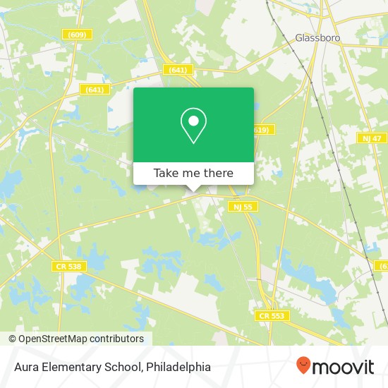 Aura Elementary School map