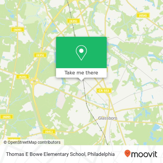 Mapa de Thomas E Bowe Elementary School